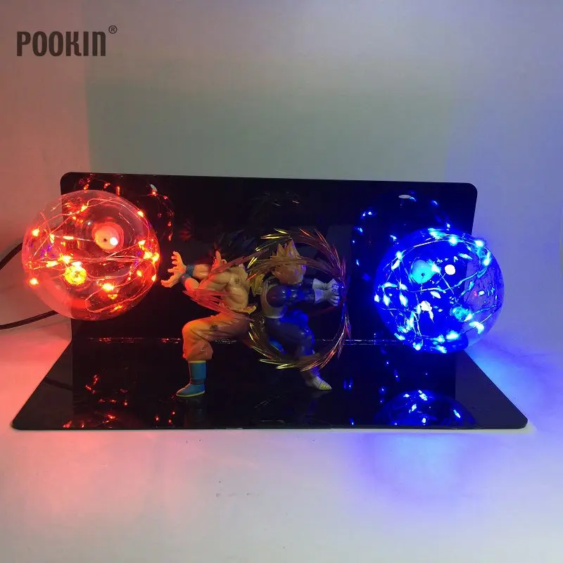 Dragon Ball Son Goku и Vegeta bombes Luminaria светодиодный цветной ночник праздничный подарок комната декоративная светодиодная лампа в ЕС США Plug
