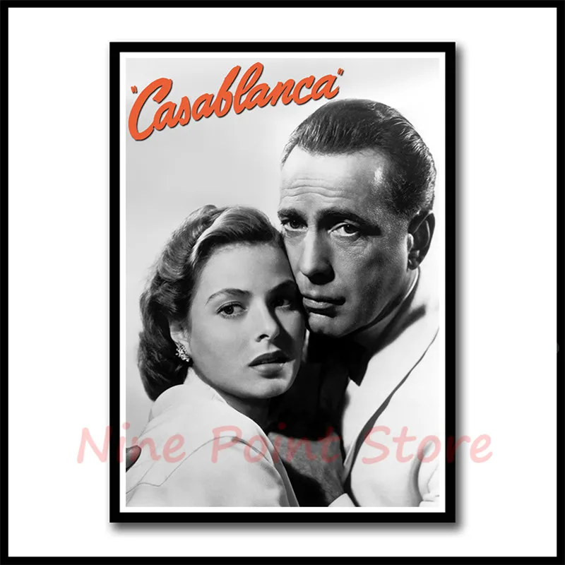 Голливудская классика любовь фильм Casablanca бумага с покрытием плакат наклейки на стену украшение дома современный стиль бескаркасные - Цвет: Красный