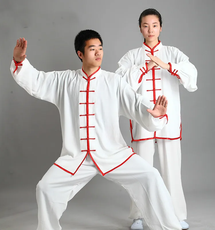 Унисекс традиционная китайская одежда 14 цветов с длинным рукавом Wushu TaiChi форма