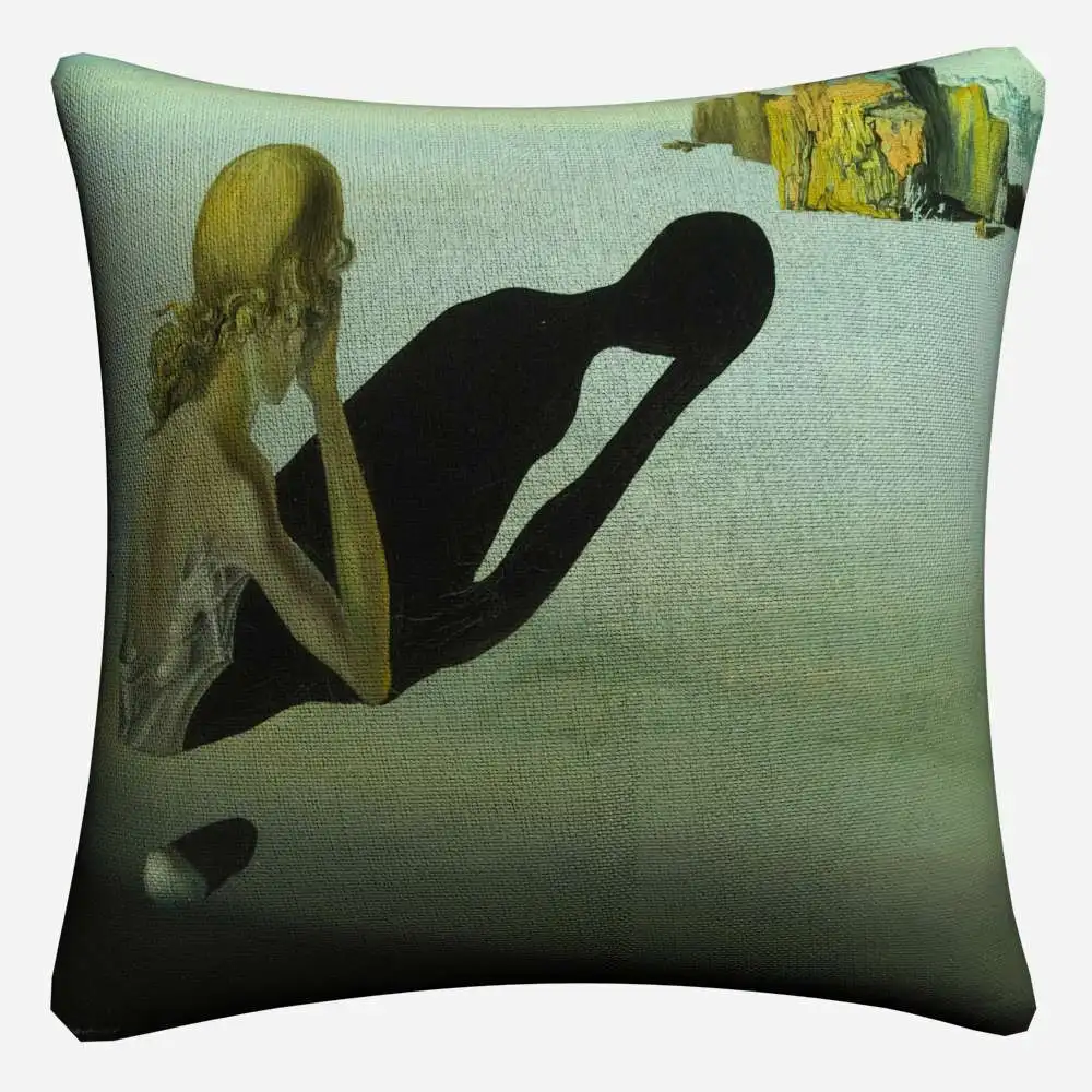Salvador Dali Surreal Art декоративная хлопковая льняная наволочка 45x45 см наволочка для дивана стул домашний декор Almofada - Цвет: 5