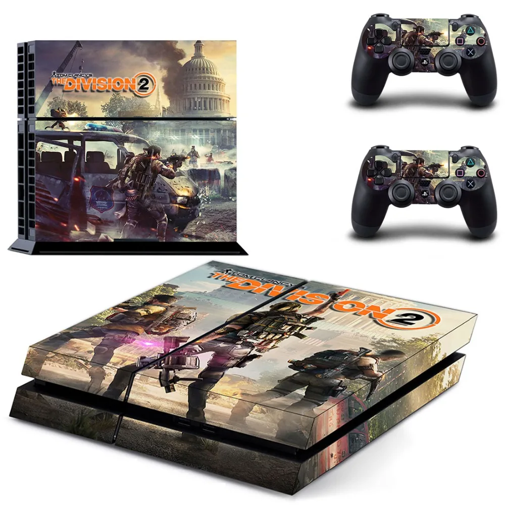 Виниловая наклейка для игровой консоли и контроллера PS4 Tom Clancys The Division 2 |