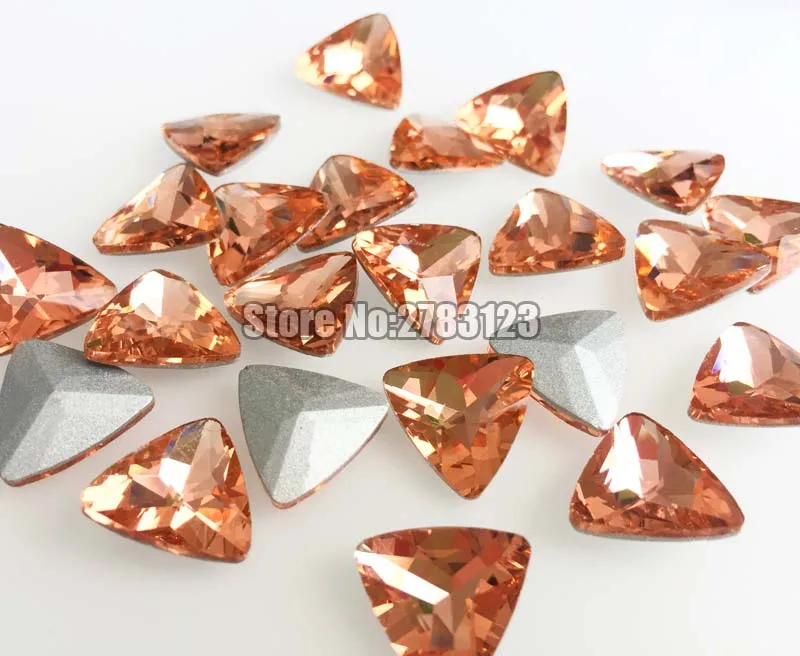 Акварельные красные треугольные Стразы AAA + со стеклянными кристаллами