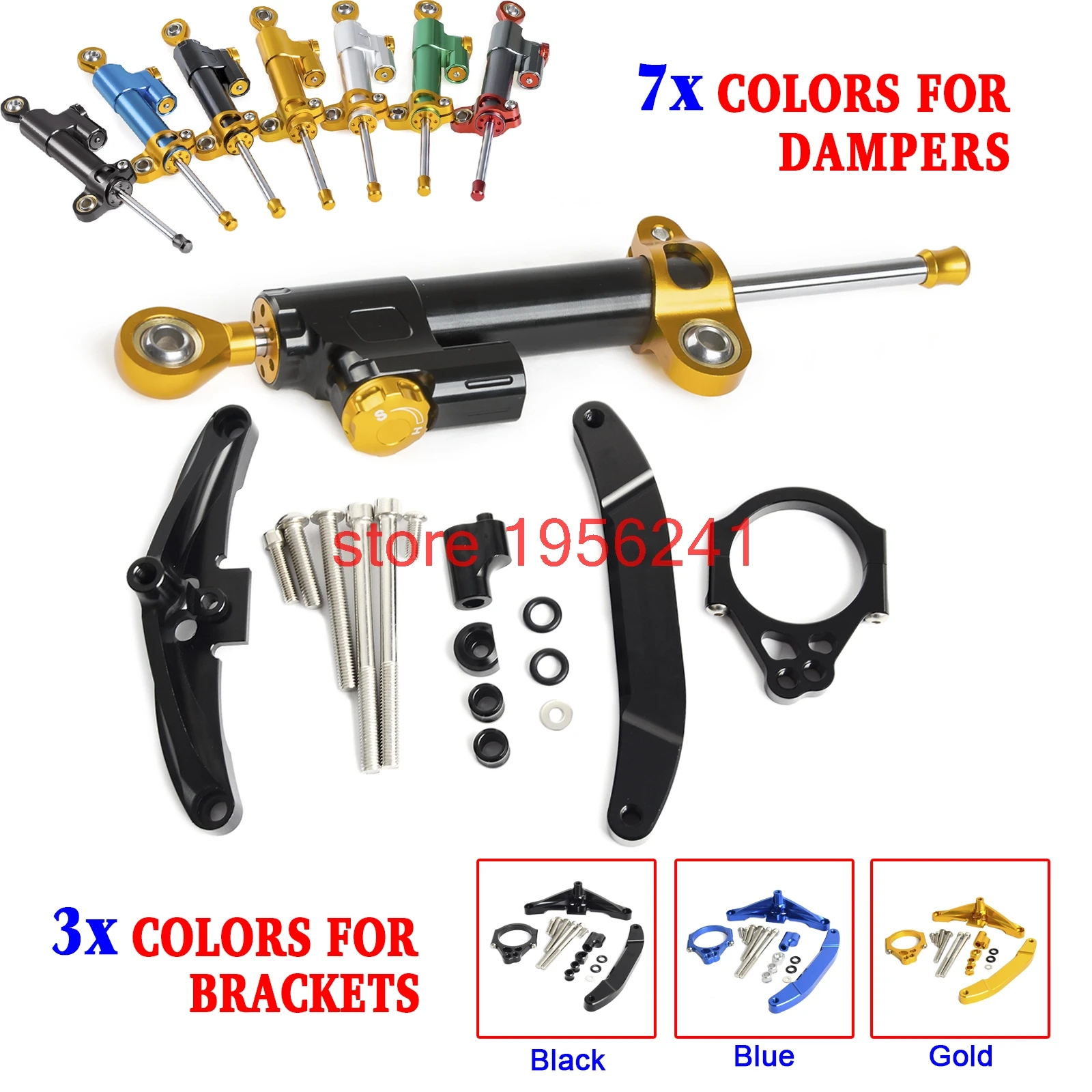 Мотоциклетный демпфер рулевого управления монтажный кронштейн в комплекте для