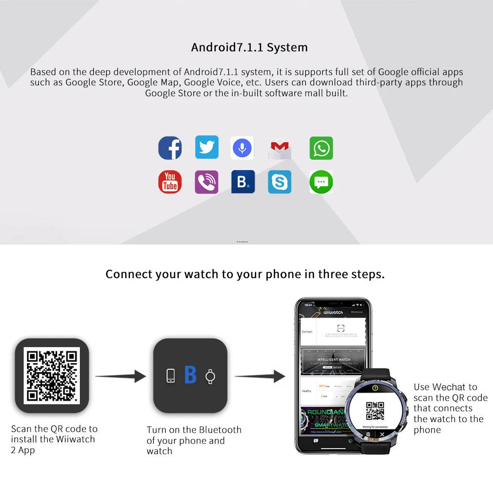 Новые смарт часы Kospet Optimus Pro телефон с GPS 4G водонепроницаемые Android 7 1 2 ГБ 16 3 32