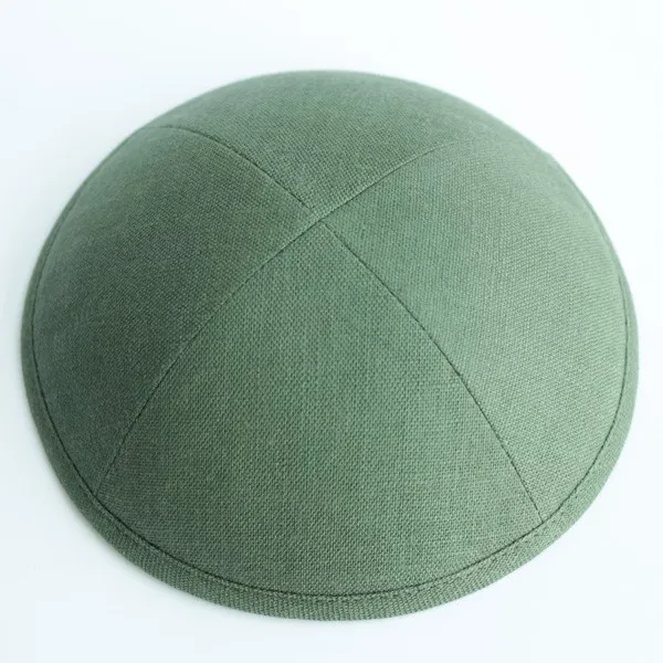 Льняные kippot еврейские Yarmulke Kippah Kippot 17 см Череп шапки для мероприятий с вышивкой