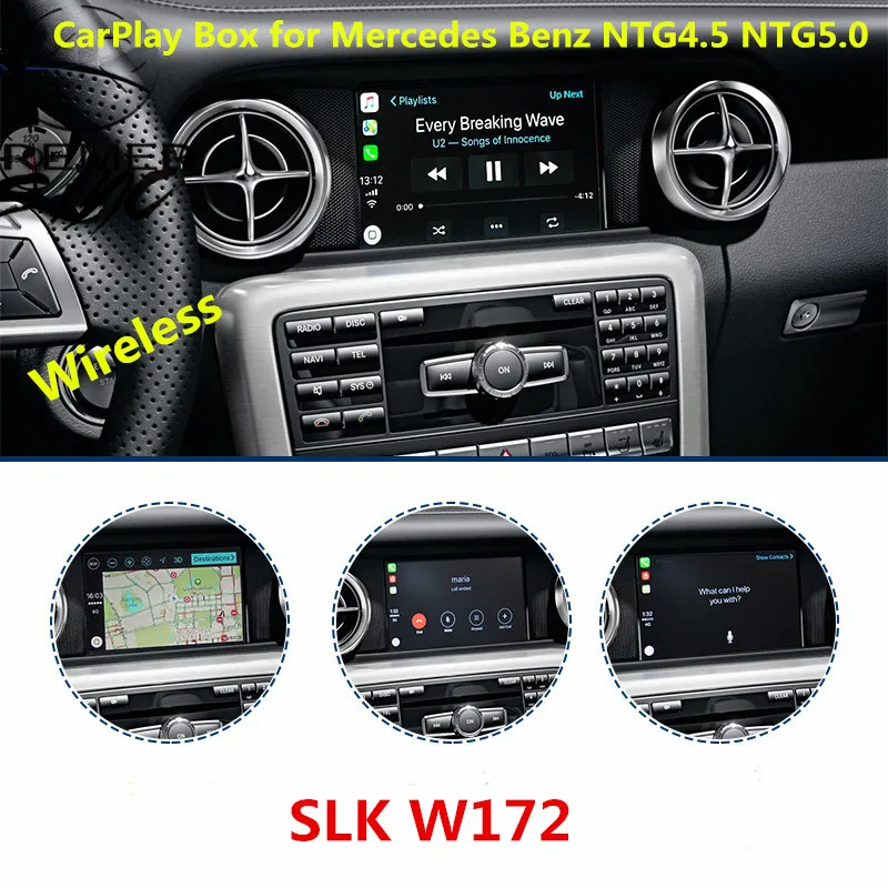 Aftermarket беспроводной смарт-бокс Carplay для Mercedes Benz CLW216 CLA W117 CLS W203 W218 NTG4.5 NTG5.0
