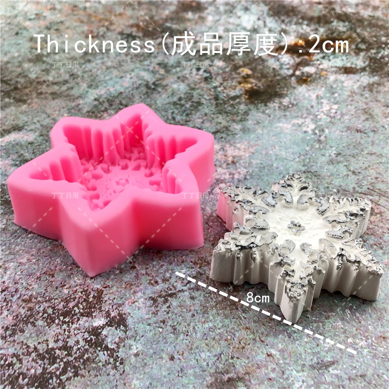 Рождественские перчатки Снежинка силиконовый помадка мыло 3D форма для торта