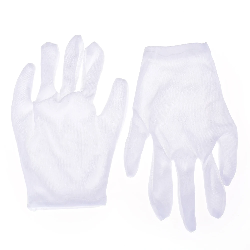 Белые хлопковые перчатки для взрослых 1 пара|white gloves|gloves cottonwhite gloves cotton |