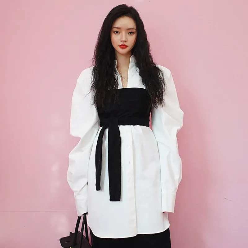 WHITNEY WANG 2019 весенне-осенняя модная уличная одежда в Корейском стиле Лоскутная