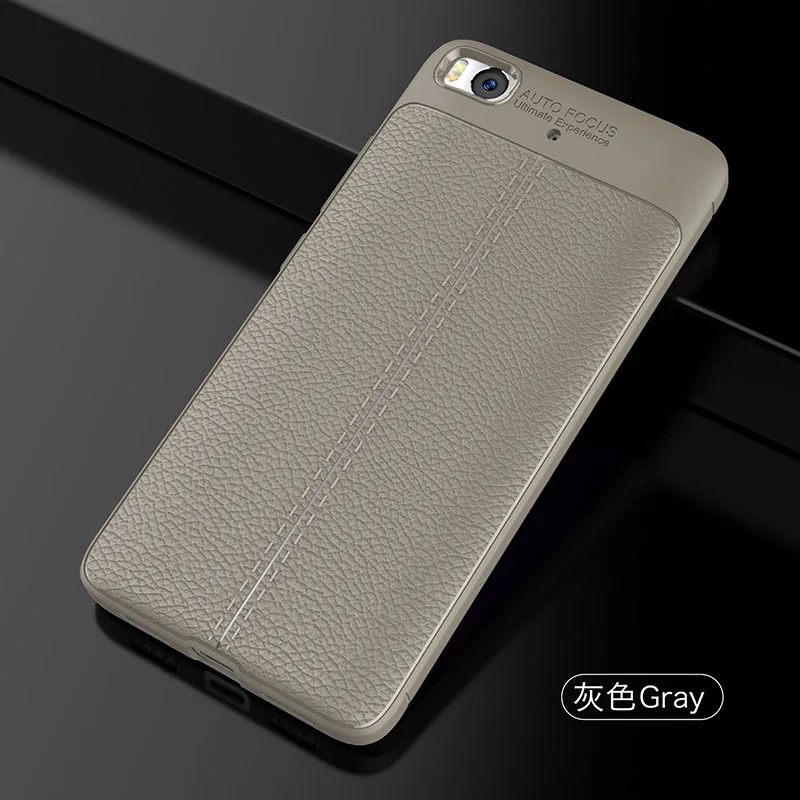 Gray Для Xiaomi mi 5S чехол 5,15 дюймов роскошный противоударный мягкий кожаный из ТПУ чехол для телефона s для Xiaomi mi 5S Prime mi 5S чехол для телефона - Цвет: Gray