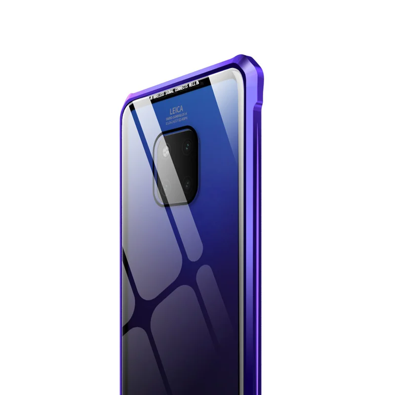 Роскошный чехол для huawei mate 20 Lite Pro X Металлический бампер+ стеклянный защитный чехол для huawei mate 20 Pro чехол mate 20 Lite 20X матовый