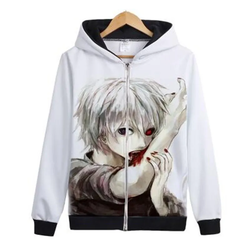 Спортивная толстовка мужская с японским аниме Токийский Гуль Кань Цзинь му