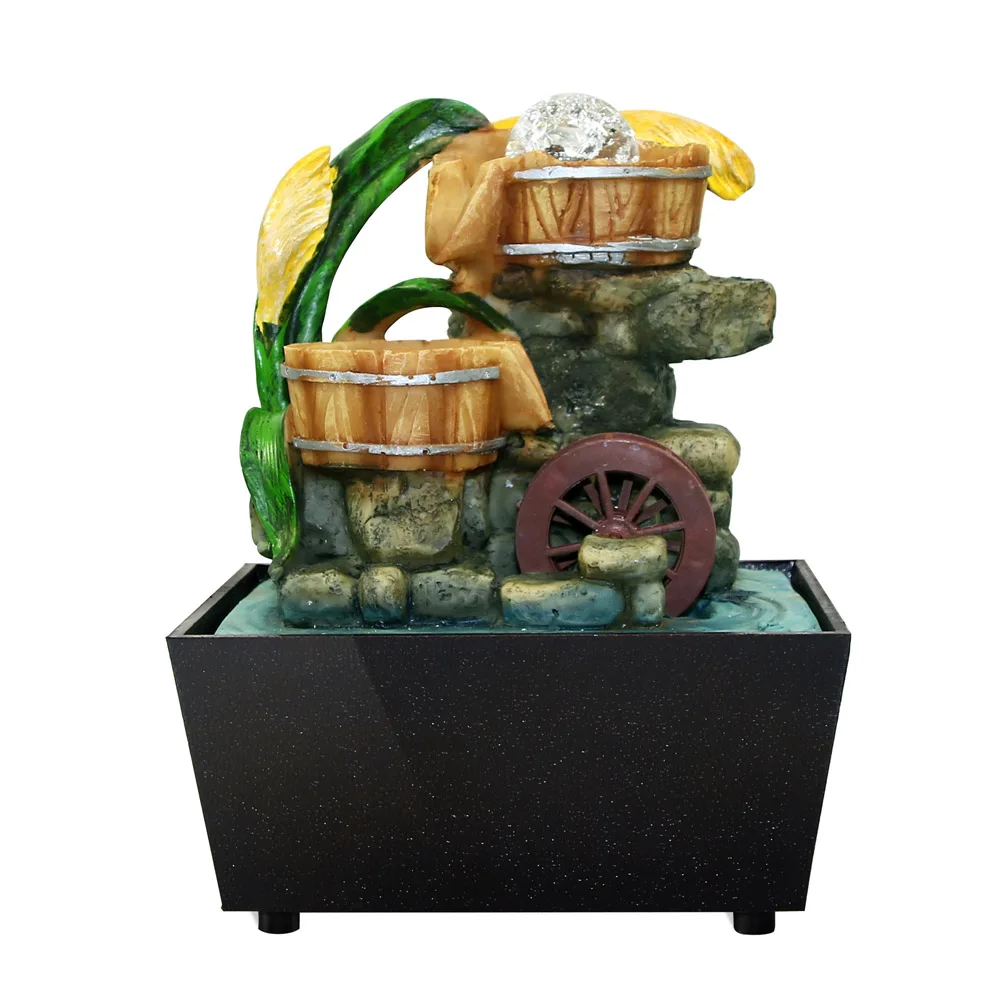 Настольный фонтан носик FENGSHUI Zen сад с вращающимся шариком домашний акцент настольный фонтан водопад натуральный домашний декор
