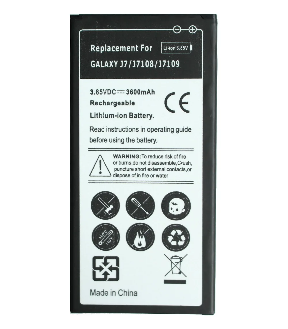 Ciszean 3600 мА/ч EB BJ710CBC CBE запасная батарея для 2016 Edition Samsung Galaxy J7 SM J7109 J7108 J7008 J7009|battery