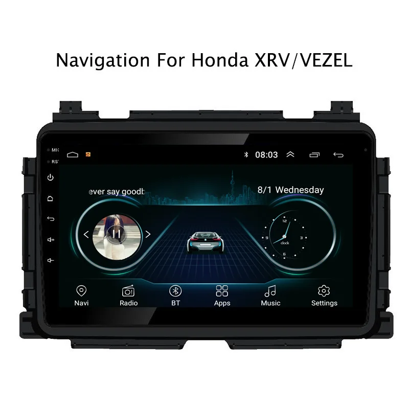NaviTopia Android 8 1 автомобильный Радио стерео видео плеер для Honda Vezel 2014 2018 с