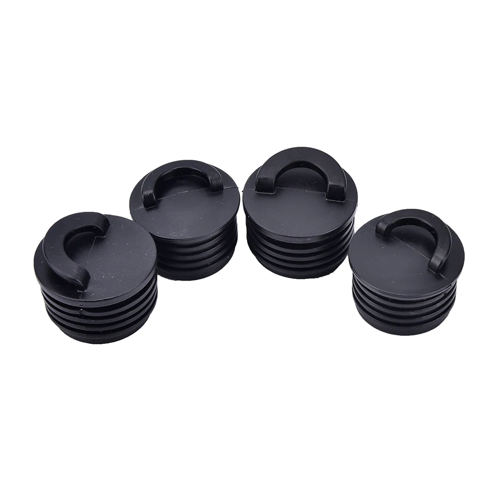 

4Pcs Black Rubber Kayak Marine Boat Scupper Stopper Drain Holes Plugs Rafting