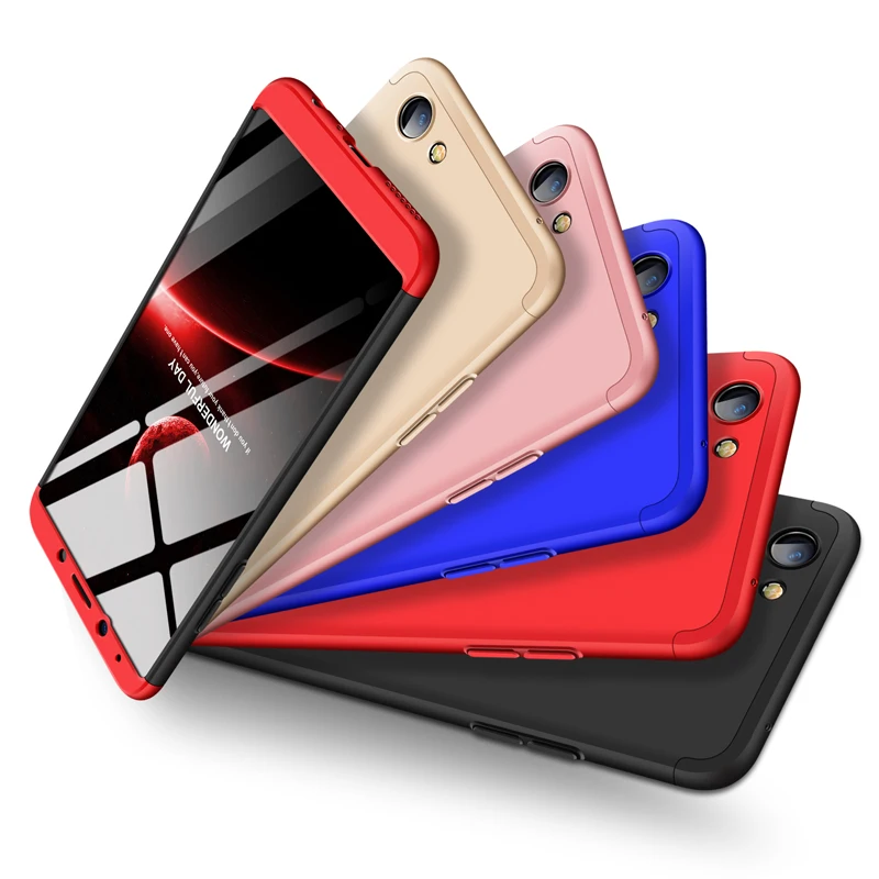 For OPPO Realme 1 Case 360 Full Protective Luxury 3 in Hard PC Back Cover shockproof Fundas capa |