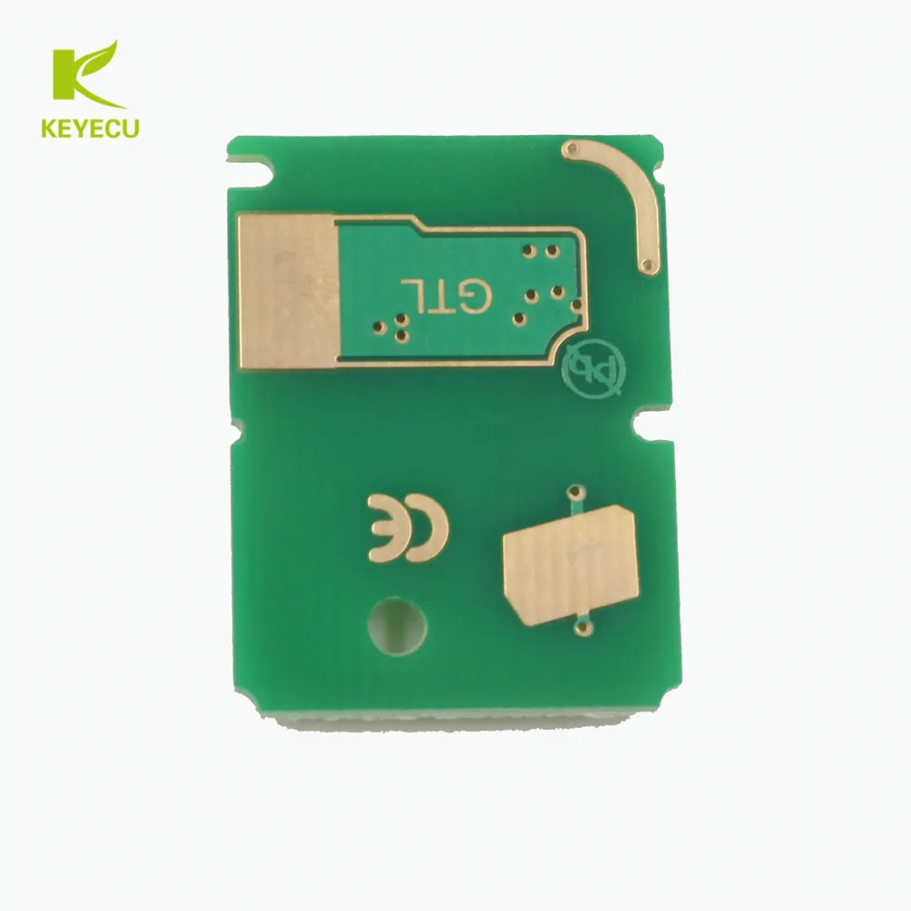3 кнопочный дистанционный ключ KEYECU 433 МГц 4D63 для Ford Fiesta 2011 2012 2013 + Uncut HU101 Blade FCC
