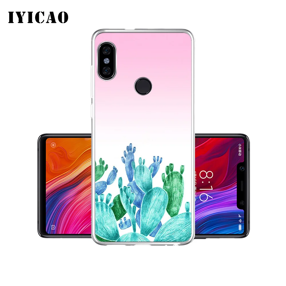 IYICAO милый мягкий силиконовый чехол для телефона С КАКТУСОМ Xiaomi Mi 9 8 SE 6 A1 A2 Lite F1 MIX2S