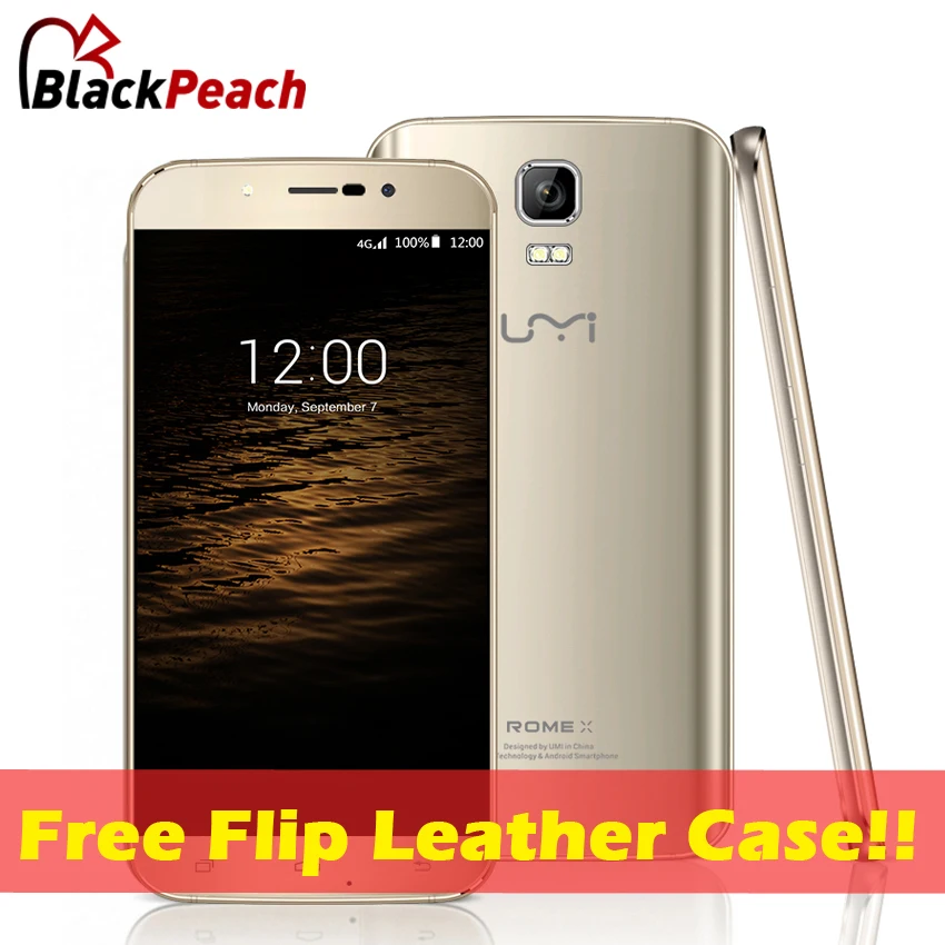 Umi Rome X Smartphone 5.5 inch 1280x720 HD MTK6580 Quad Core Android 5.1 Mobile Cell Phone 1GB RAM 8GB ROM 13MP CAM WCDMA