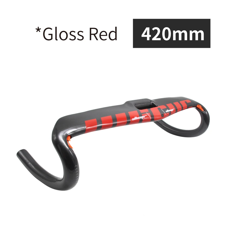 red 420mm gloss Ullicyc красочный дорожный руль Внутренний кабель руль велосипеда 31,8*400 420 440 мм углеродный дорожный руль велосипедные части WB315 - Цвет: red 420mm gloss