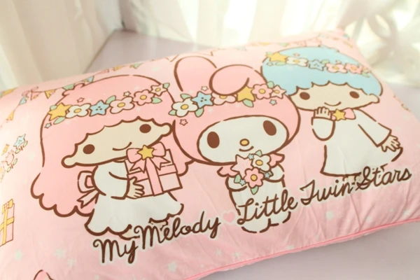 1 шт., 60 см, плюшевый чехол с рисунком из мультфильма «My Melody the twins star», один чехол для подушки, романтичный подарок для леди, игрушка для сна для девочки