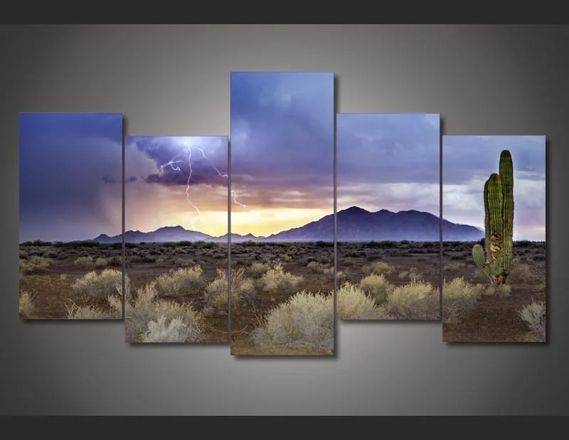 

HD Print 5pcs canvas art sea beach seascape painting modern home decor wall art picture for living room decor painting /PT0655