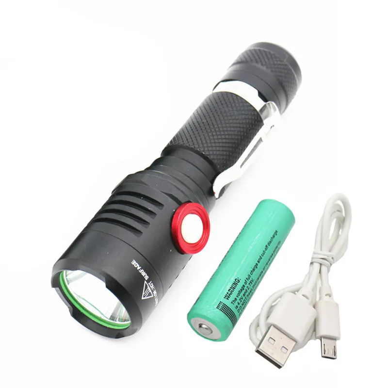 5000LM XM-L2 светодиодный фонарик 2-режим USB Перезаряжаемые Torch light велосипед лампы