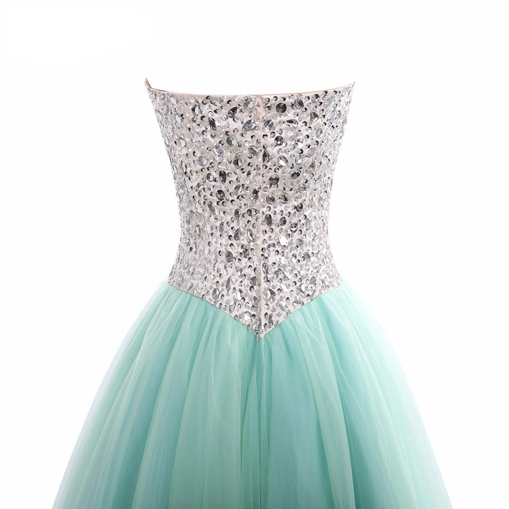 Angelsbridep мятно-зеленые пляжные Бальные платья для Quinceanera 2021 фатиновые с