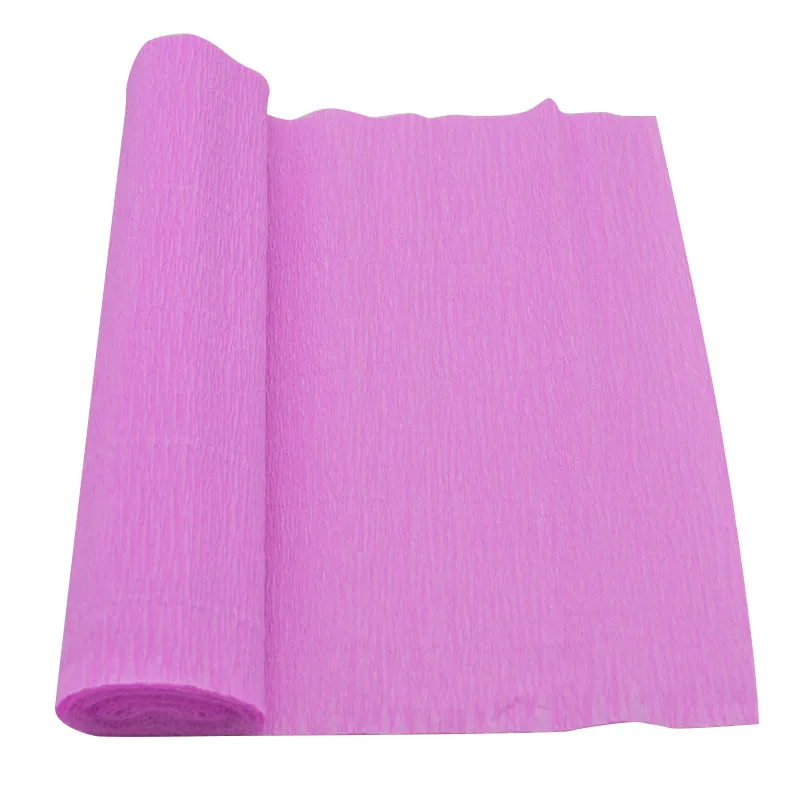 dark pink 25*250 см крепированная бумага для изготовления цветов, упаковка для рукоделия, скрапбукинг, Крафтовая бумага, подарки, украшение для дома, свадьбы - Цвет: dark pink