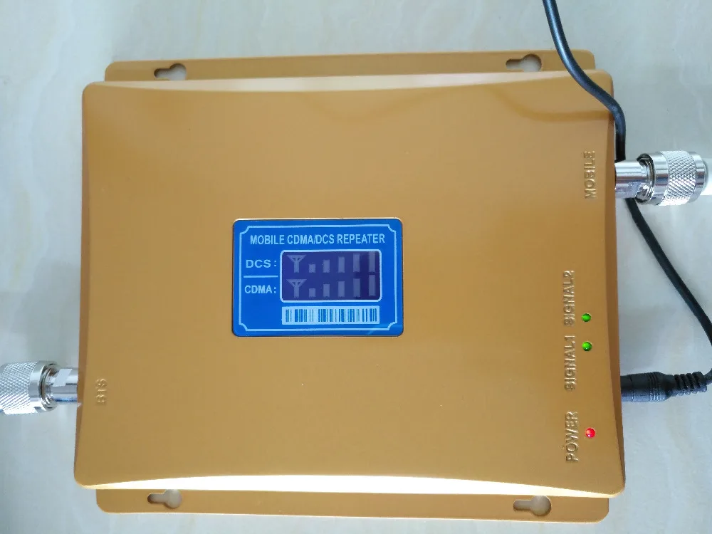 Dual Band 65dBi 2G 4G CDMA DCS Mobile Phone Signal Repeater 850mhz 1800mhz gsm Booster Amplifier Extender Double signal bar | Мобильные
