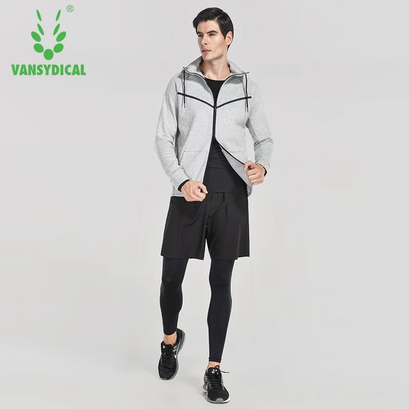 VANSYDICAL мужские спортивные костюмы для бега 4 шт. спортивная одежда спортзала