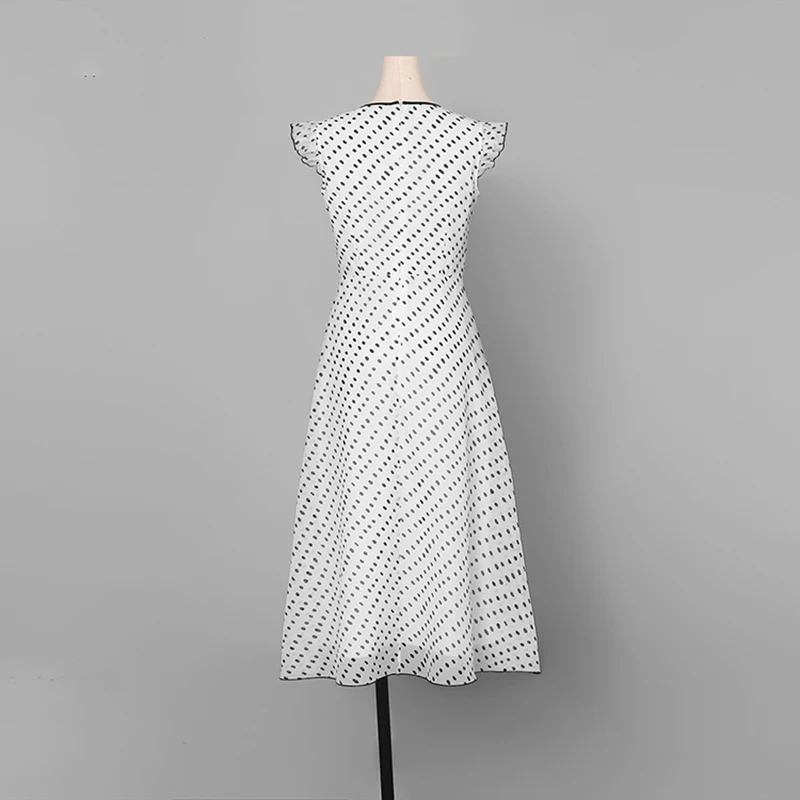 2019 летние модные женские винтажные платья с круглым вырезом средней талией