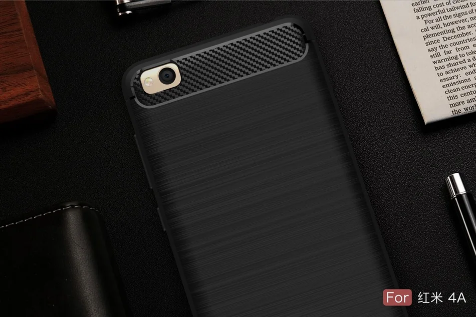 Чехол из углеродного волокна чехол для Redmi 4A модный Ультра тонкий мягкий силиконовый гелевый Чехол для Xiaomi Redmi 4A 4 a противоударный чехол для телефона s
