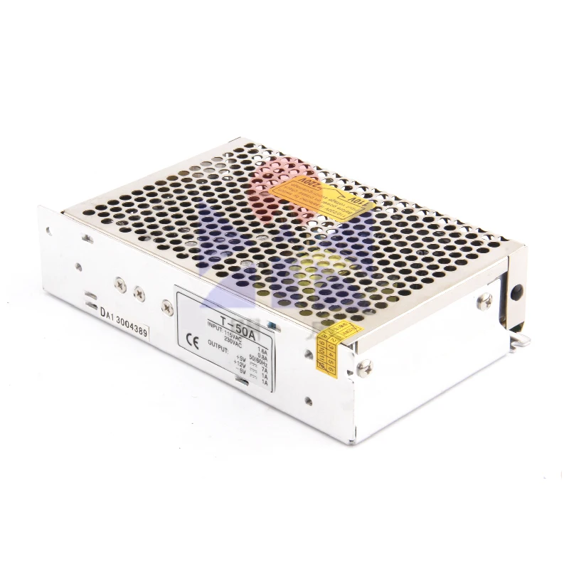 Тройной выход источника питания постоянного тока 50 Вт 5 В 12 24 источник SMPS для