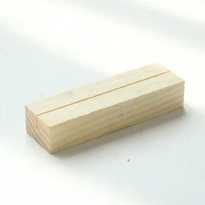 wood large Без печати/гравировки твердой древесины милые памятки клещи скрепки для бумаги фото клип держатель Деревянные маленькие зажимы стенд стол гаджет - Цвет: wood large