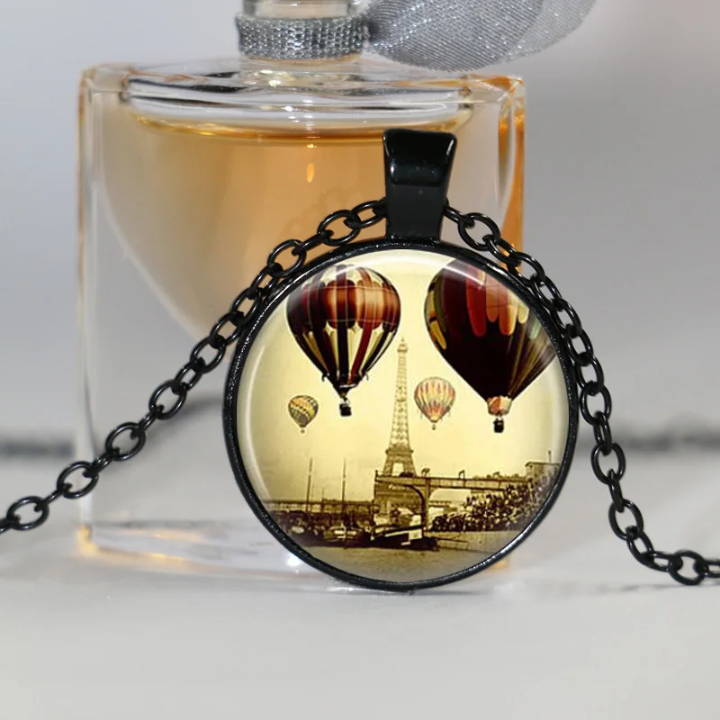 Ожерелье Эйфелева башня ювелирные изделия для путешествий воздушные шары
