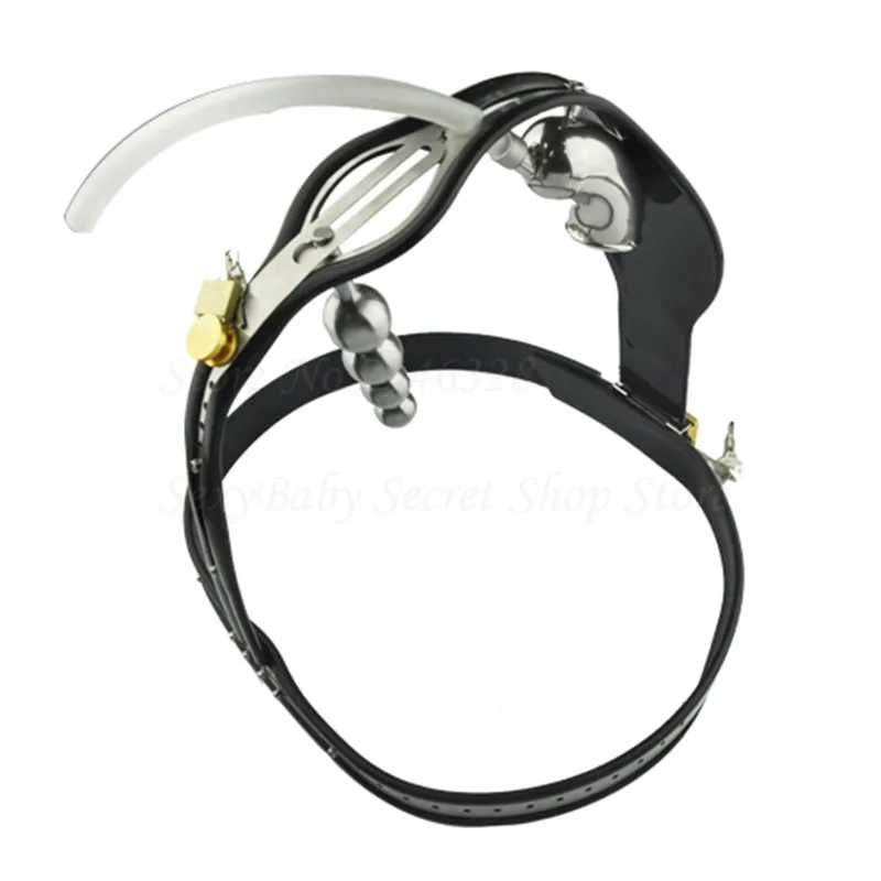 Мужское устройство верности из нержавеющей стали с анальной пробкой силиконовый