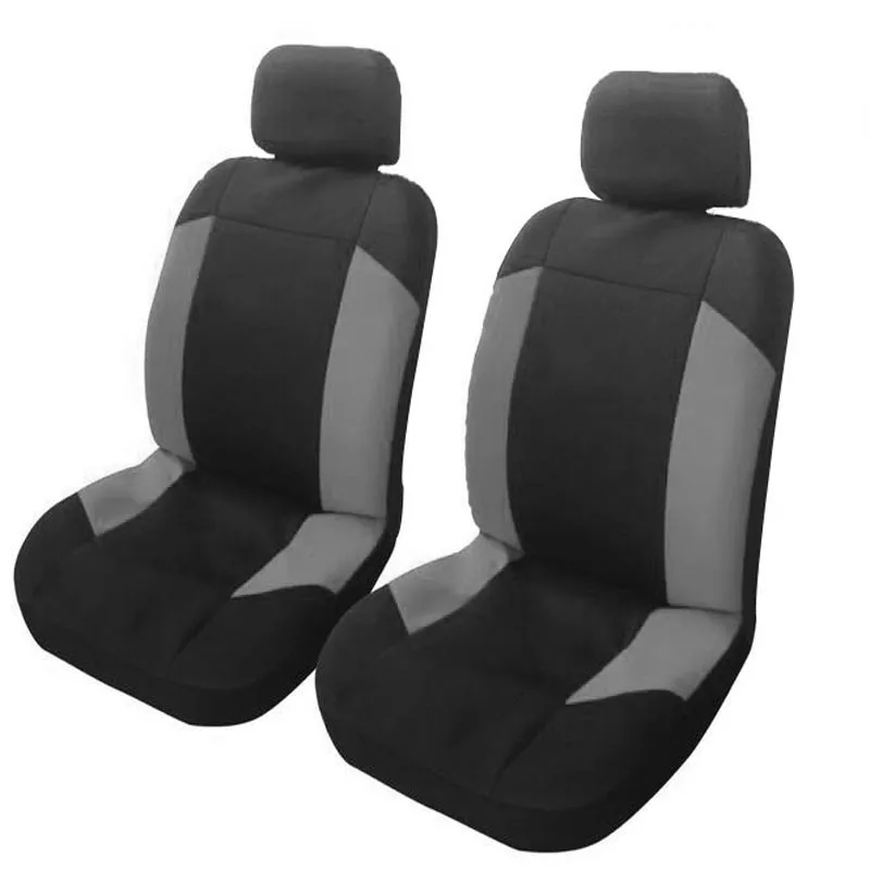 4pcs grey Высококачественные чехлы для сидений автомобиля Универсальные подходят полиэфирные 3 мм композитная Губка Стиль автомобиля Лада внедорожник чехлы для сидений автомобиля - Название цвета: 4pcs grey