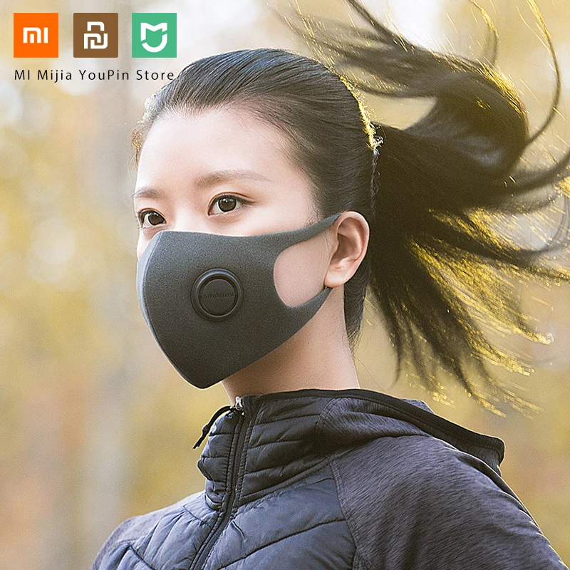 Xiaomi Mijia Smartmi фильтр маска блок 97% PM 2 5 материал 3 шт. с вентиляционным клапаном