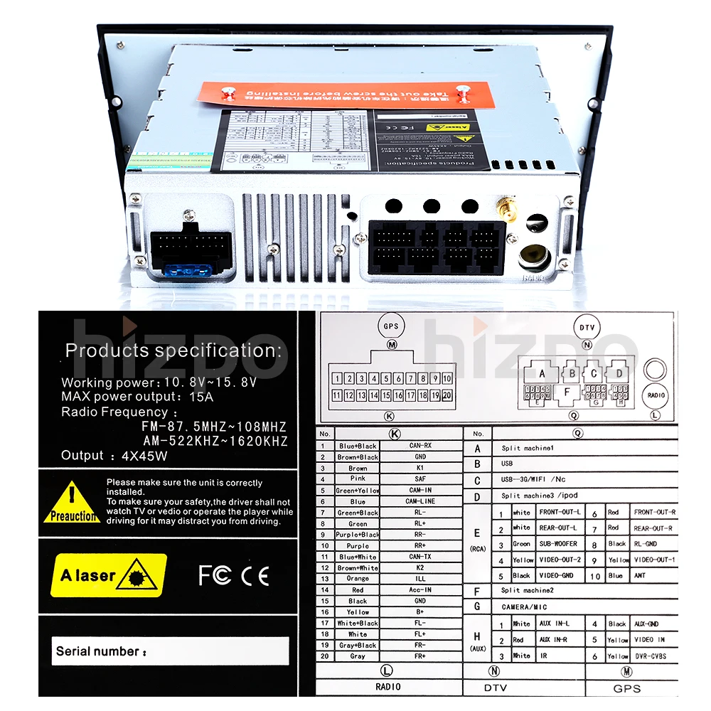 7 дюймов 4G четырехъядерный 1024*600 Android 9 автомобильный dvd плеер GPS навигация Радио