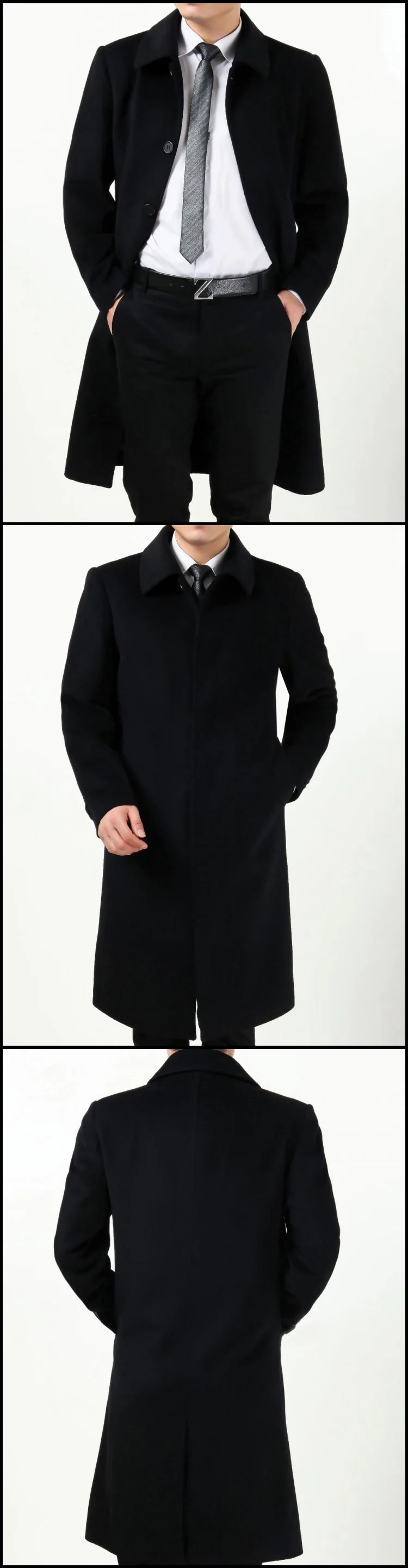 Tcyeek, зимние мужские длинные пальто, 3XL, мужские шерстяные куртки, кашемировое пальто, деловая повседневная шерстяная и Смешанная куртка, пальто, HH146