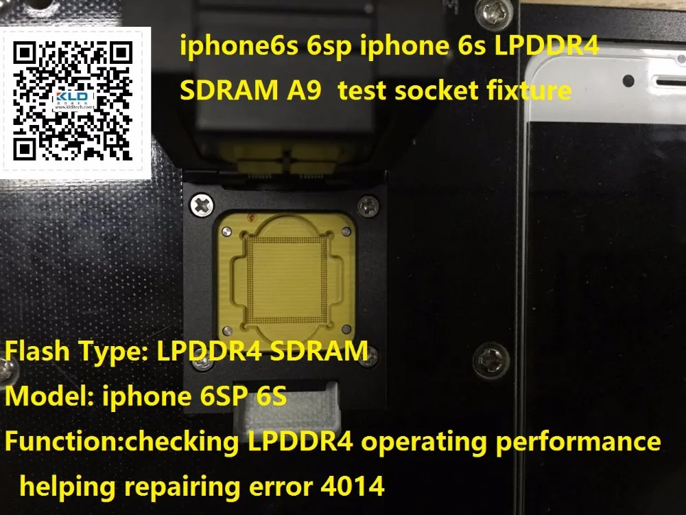 

iphone6s 6sp iphone 6s LPDDR4 SDRAM A9 test socket fixture,checking LPDDR 4,operating performance,repair error 4014 4013