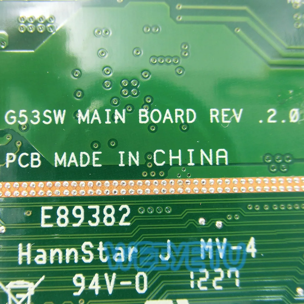 G53SW материнская плата с 2 слотами RAM для ASUS G53SX G53S ноутбук REV 0 100% протестирована |