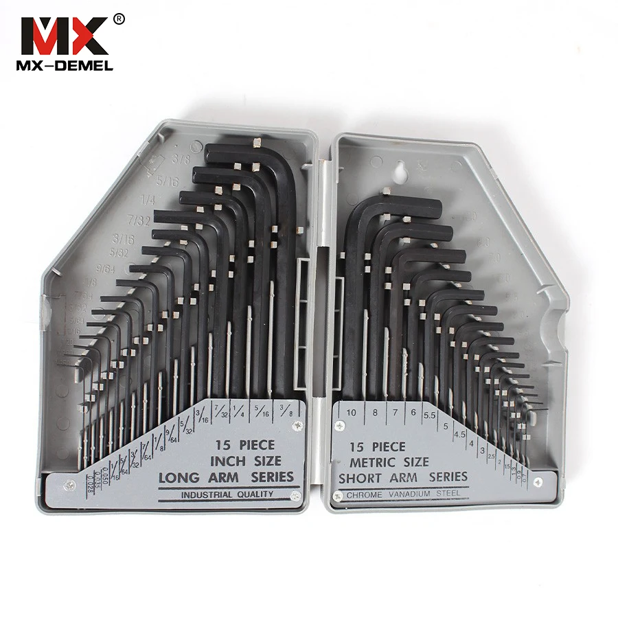 MX-DEMEL 30 шт./компл. Allen шестигранный гаечный ключ набор длинная короткая рука с чехол для шлица «звездочка» Набор торцевых гаечных ключей Ручной инструмент Комбинации бытовой набор инструментов