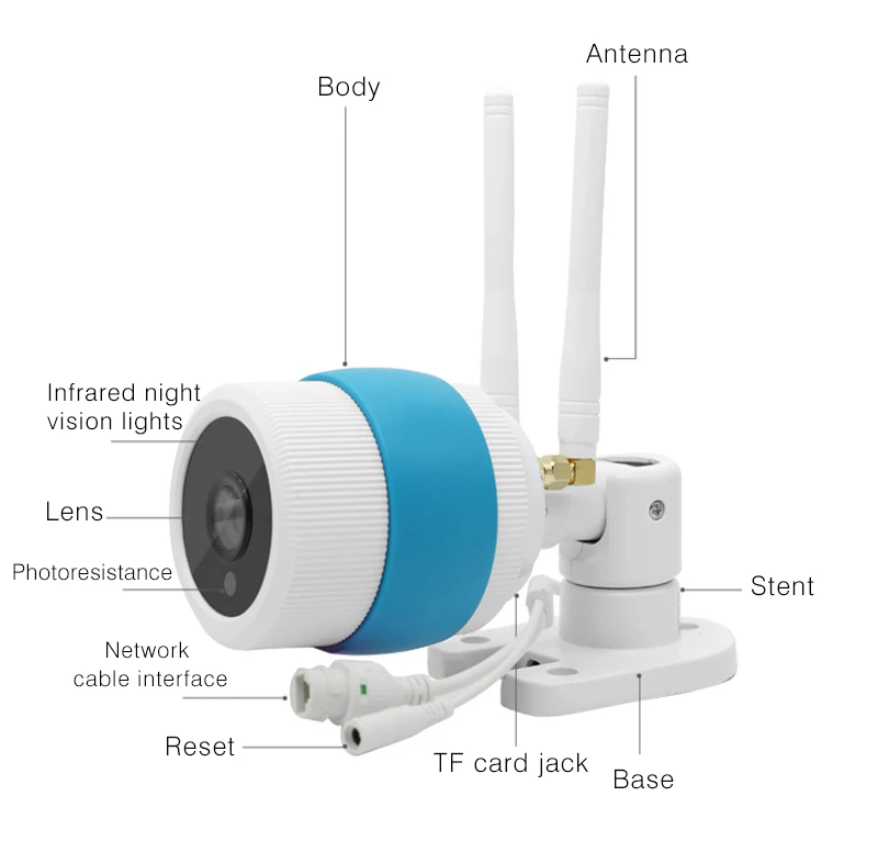 Наружная Водонепроницаемая Wifi ip камера 720 P беспроводное виброяйцо CCTV