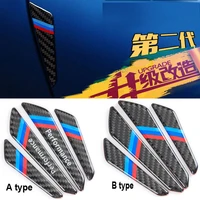 4pcs pu carbon fiber m performance car door protector stickers bmw e30 e34 e36 e39 e60 e46 e60 e90 e71 e87 f30 f20 f10 m3 m5
