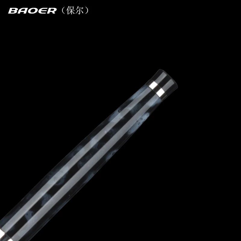 BAOER 508 Белоснежка и черный полированный старшеклассник 0,5 мм перо Средний Fountain авторучка Новинка# Лучшая цена Последний запуск