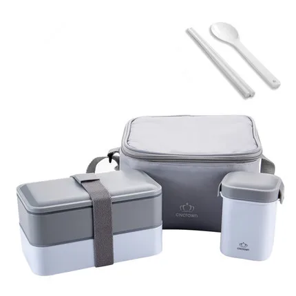 Японский стиль bento box контейнер для еды Ланч-боксы microwavable пластиковая посуда - Цвет: 7