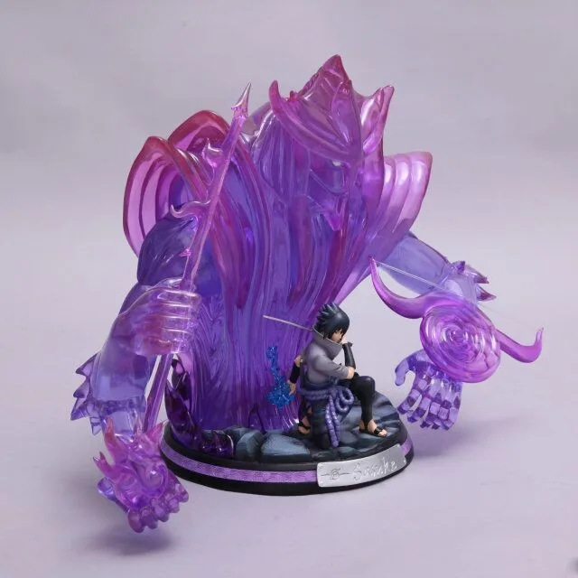 Comic Club 39 см NARUTO Uchiha Sasuke Susanoo tempesuous God of Valour GK резиновая игрушечная Статуэтка фигурка для коллекции